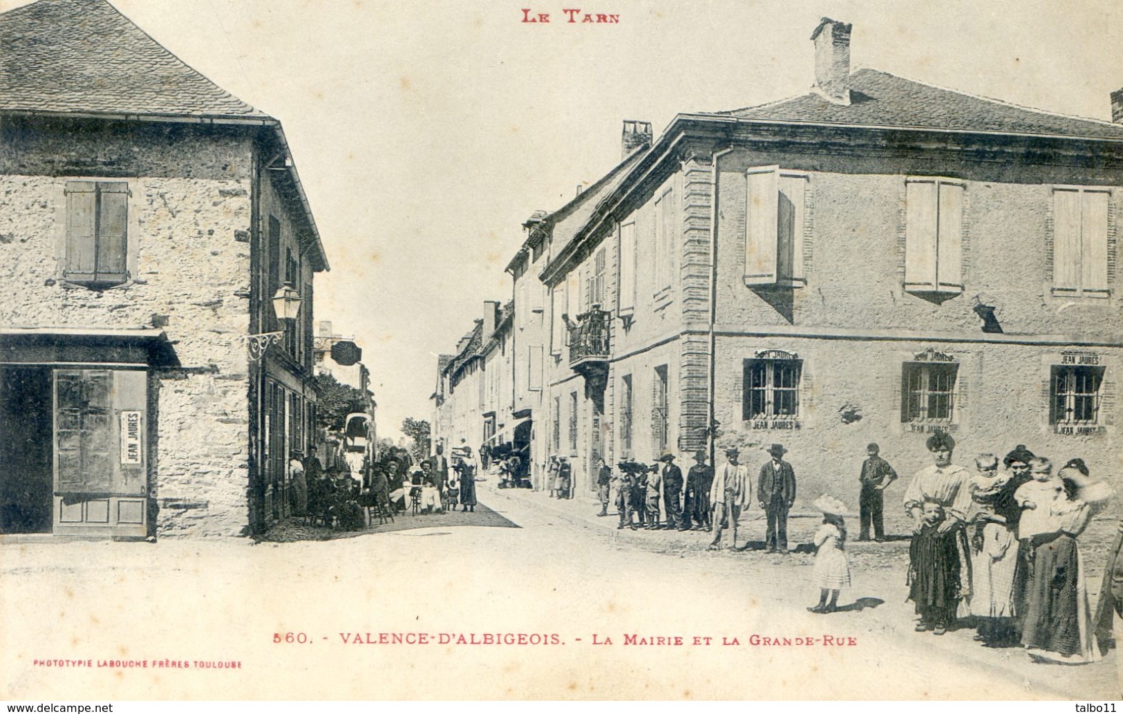 Valence D'Albigeois - La Mairie Et La Grande Rue - Valence D'Albigeois