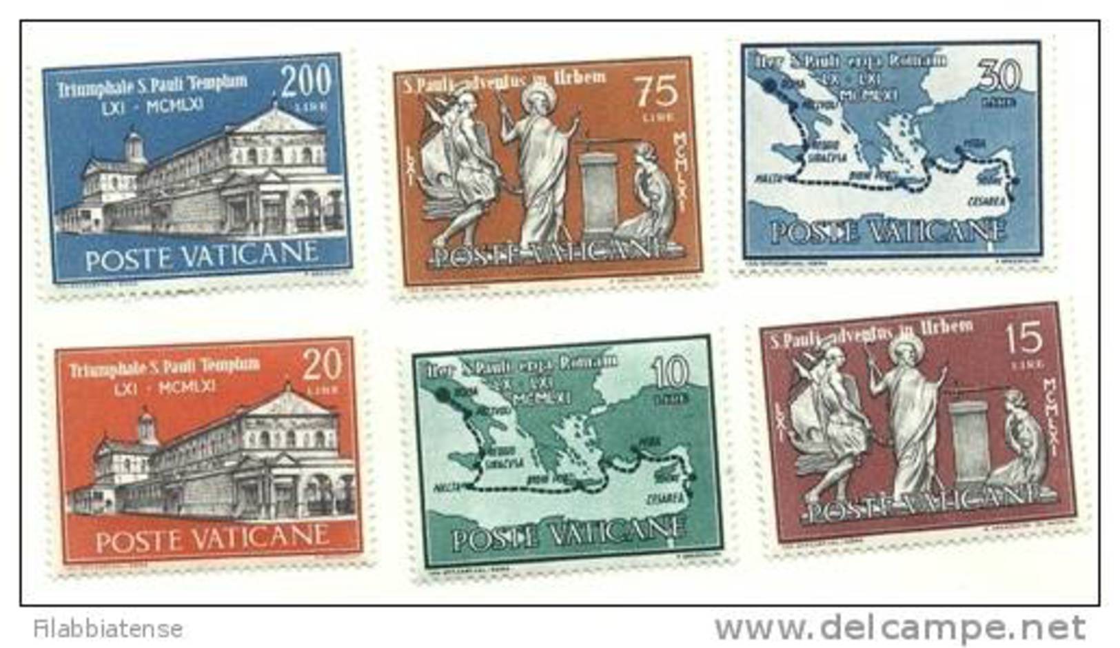 1961 - 304/09 San Paolo ---- - Unused Stamps