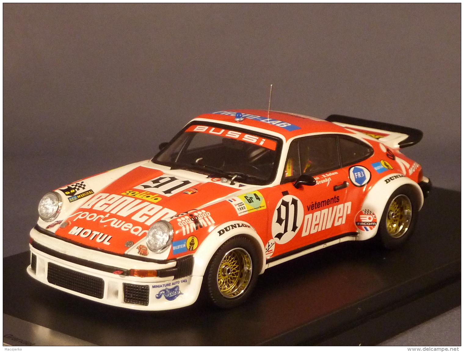 PremiumX 417, Porsche 934 #91, Le Mans 1980, C. Bussi - B. Salam - C. Grandet, 1:43 - Autres & Non Classés