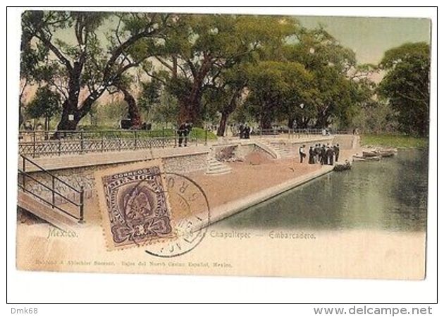 MEXICO - LAGO DE CHAPULTEPEC - EMBARCADERO - RUHLAND & AHLSCHIER - STAMP - 1906 - Altri & Non Classificati