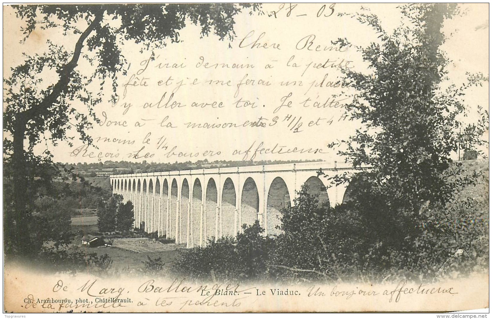 36 LE BLANC LE VIADUC - Le Blanc