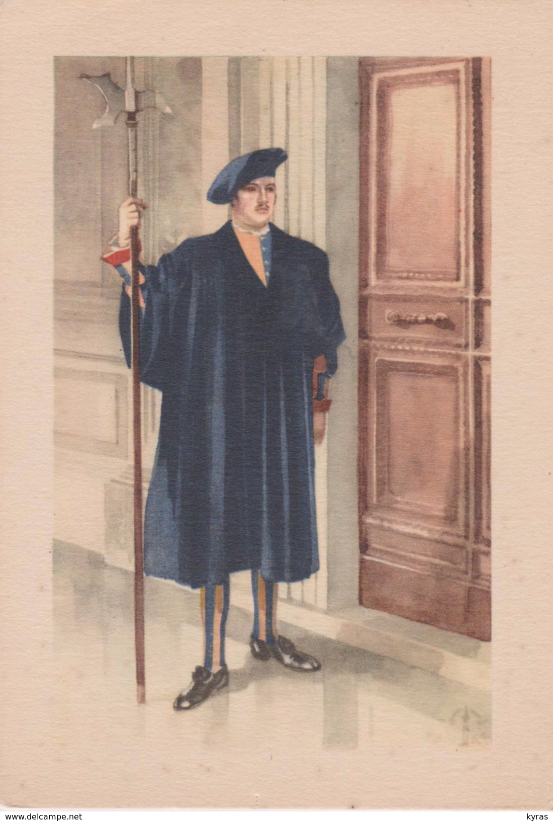 CPSM 10x15 . CITTA DEL VATICANO . Guarda Svizzera . Piccola Uniforme (Illustrazione) - Vaticaanstad