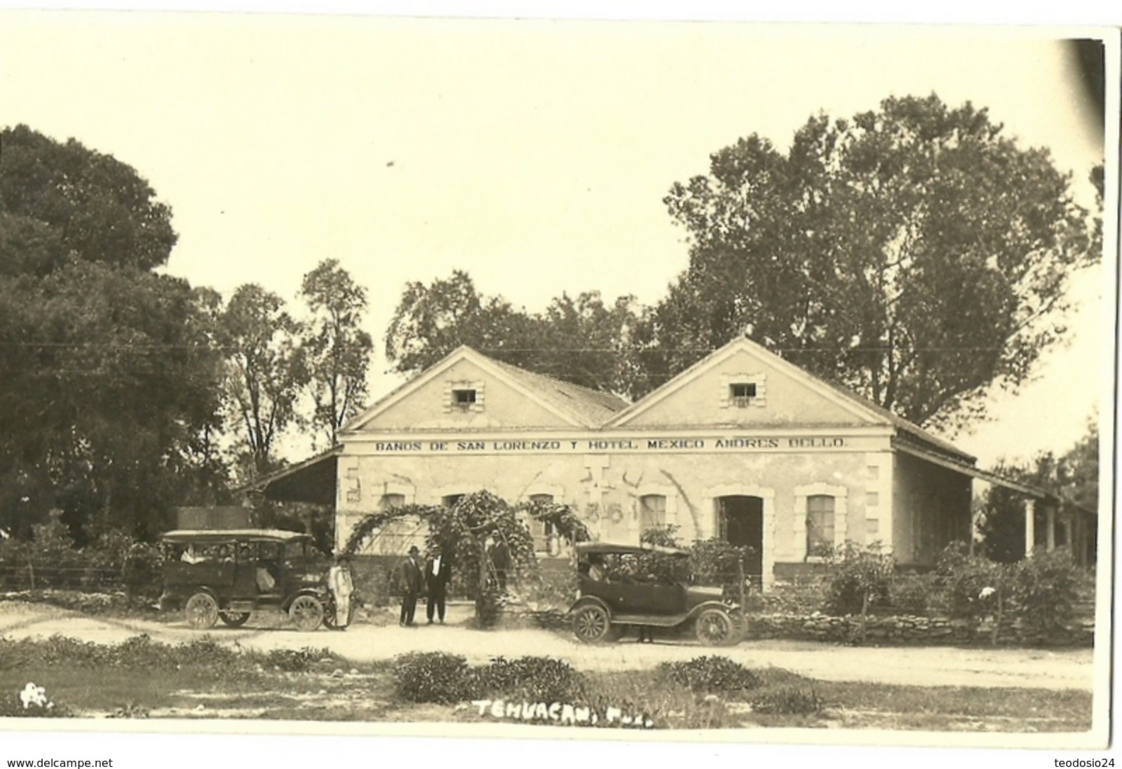 Baños De San Lorenzo Y Hotel Mexico Andres Bello  MEXICO  AÑO 1923 Tehuacan - Messico