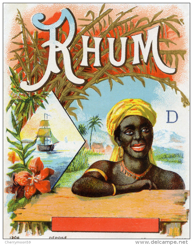 1 Etiquette Ancienne De RHUM - Jamais Collée - - Rhum