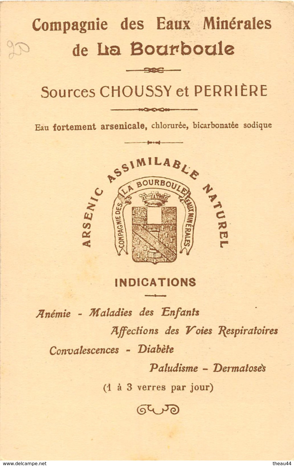 Médecin Des Hopitaux De Paris  -  Chirurgien  " POZZI " - Publicité Des Sources "Choussy Et Perrière" De LA BOURBOULE - Gesundheit