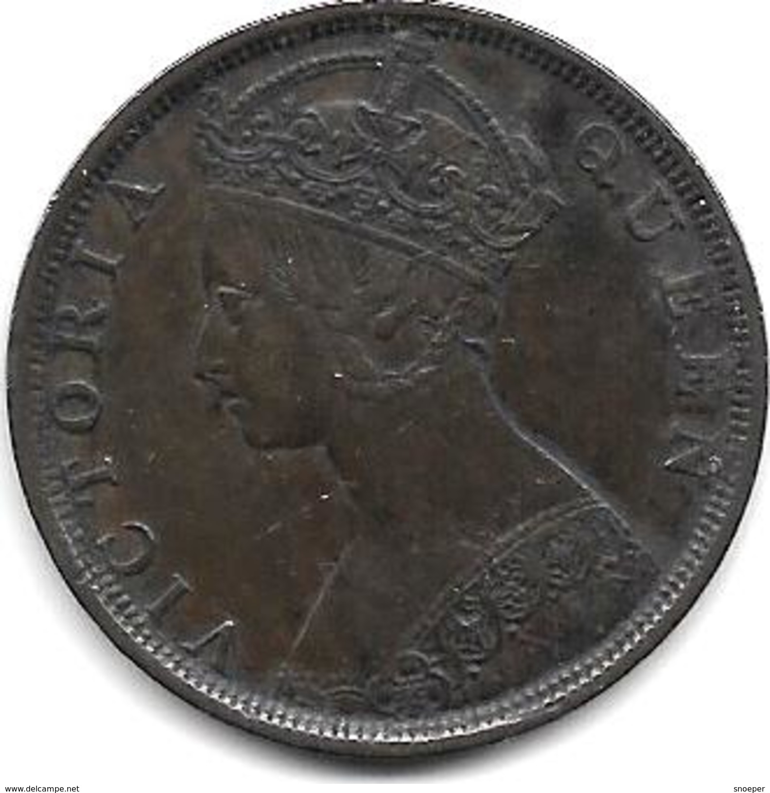 *hong Kong 1 Cent 1901 H  Km 4.30   Xf - Hongkong