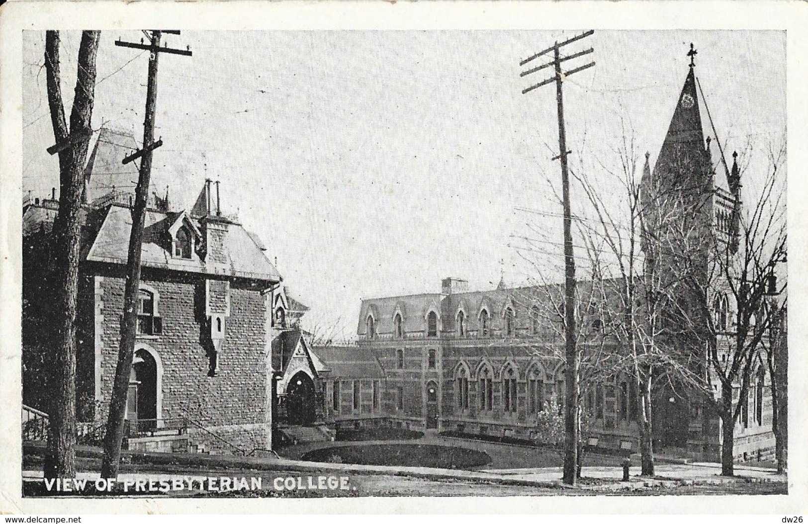 Université Mac Gill, Montréal: View Of Presbyterian College & Presbyterian Church, Rue McTavish - Carte Non Circulée - Montreal