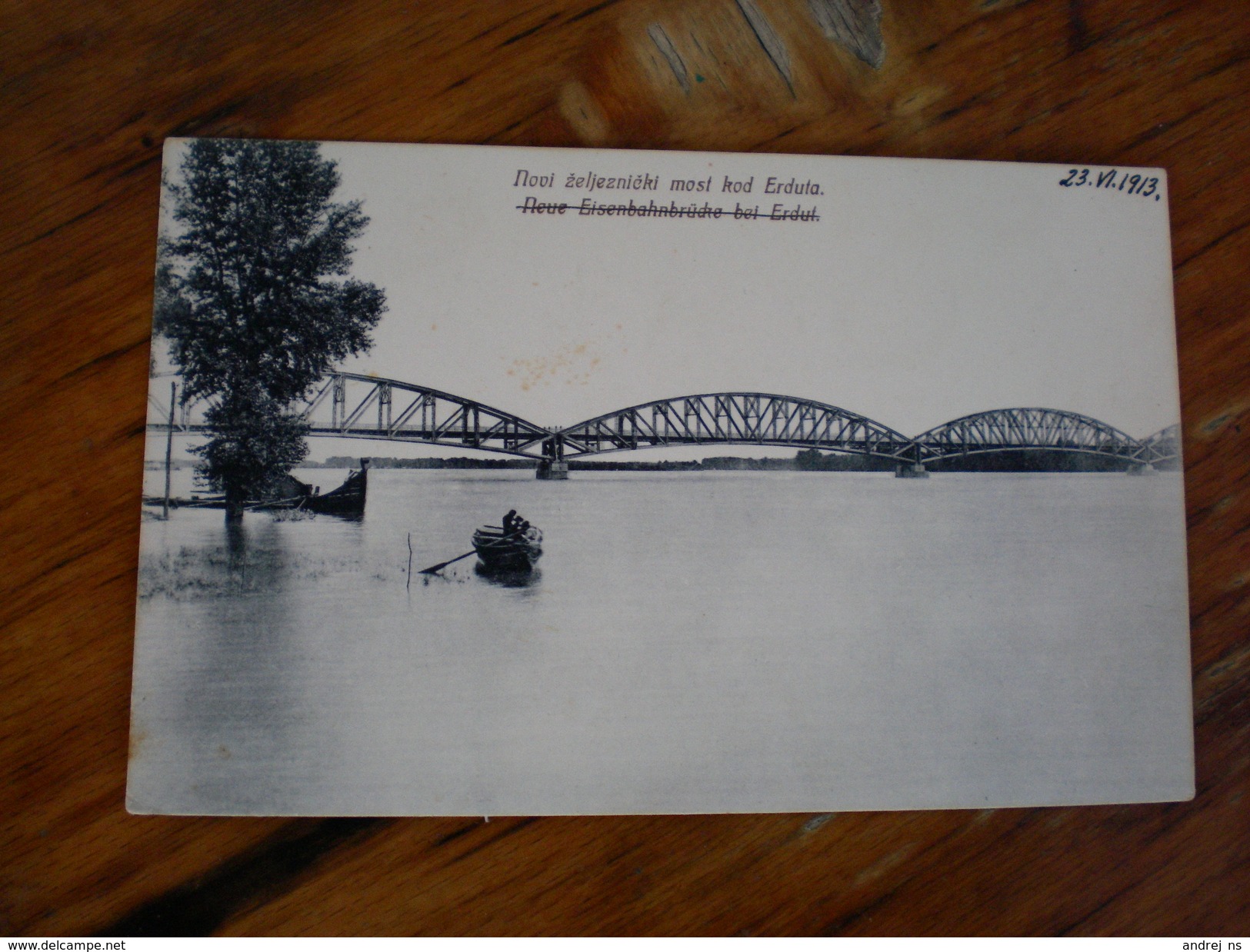 Erdut Novi Zeleznicki Most 1913  Eisenbahnbruche Bridge - Croazia