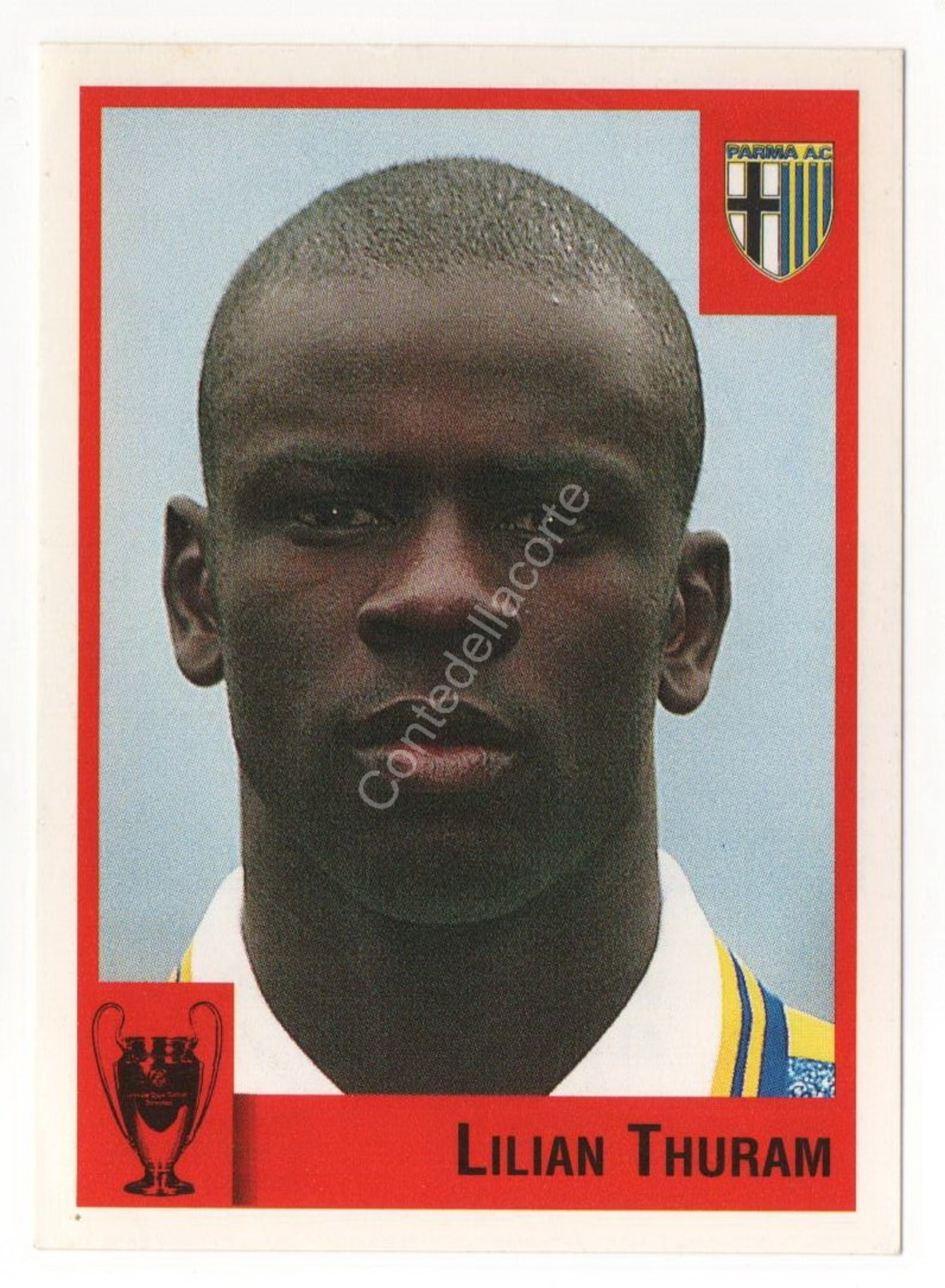 CALCIATORI PANINI - CALCIO COPPE ANNO 1997 / 1998 - PARMA (LILIAN THURAM) FIGURINA Numero 39 - Edizione Italiana