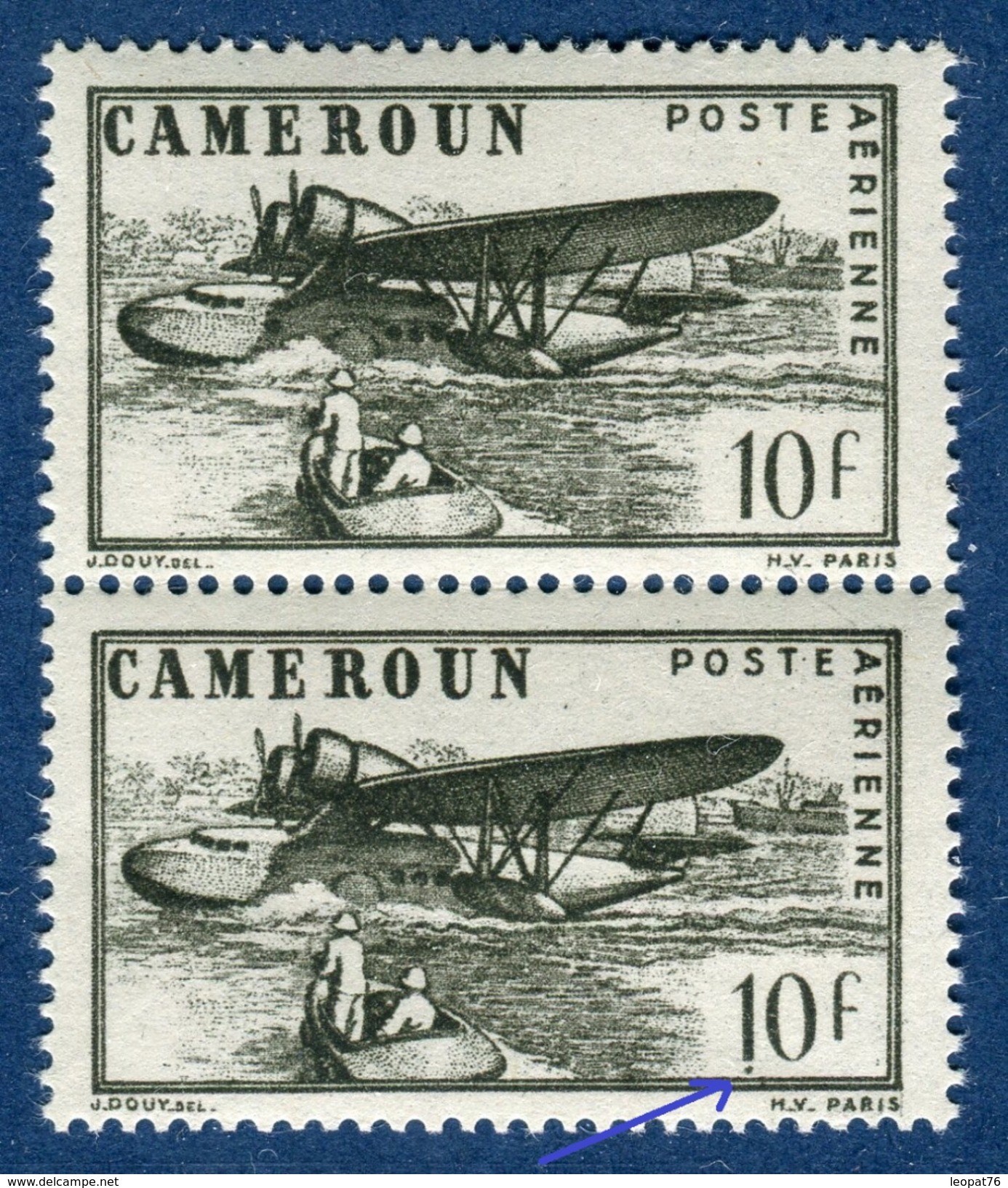 France / Cameroun. - Variété N°Yvert PA 26     2 Scans Recto Et Verso  Réf. D 149 - Neufs