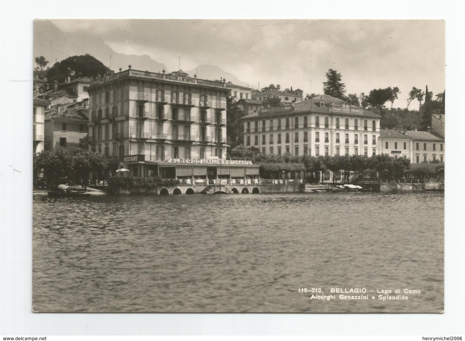 Italie - Italia - Italy - Lombardia - Bellagio Lago Di Como Alberghi Genazzini Splendido Hotel Métropol Et Splendid - Como