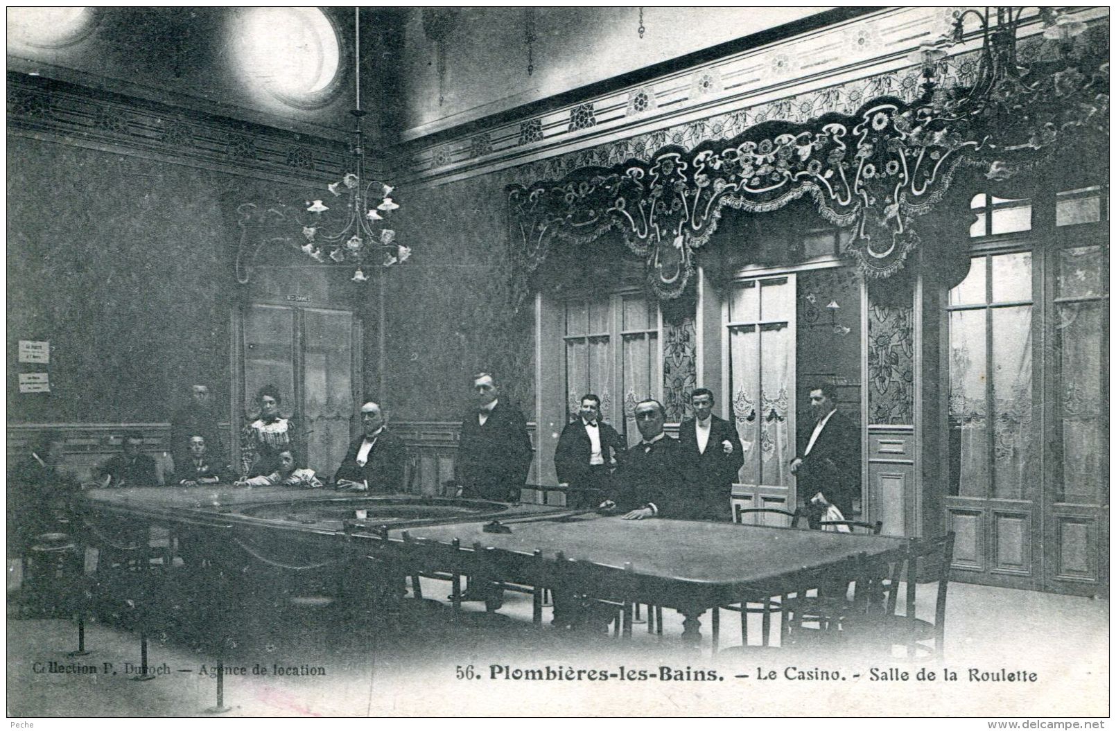 N°33297 -cpa Plombières Les Bains -le Casino-salle De La Roulette- - Casinos