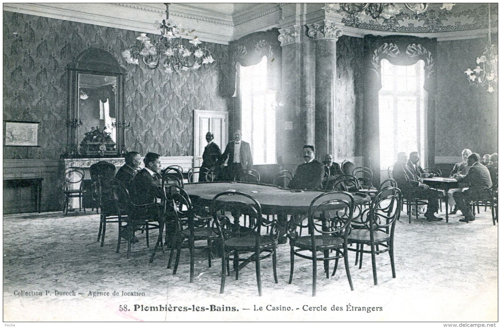 N°33302 -cpa Plombières Les Bains -le Casino -cercles Des étrangers - Casino