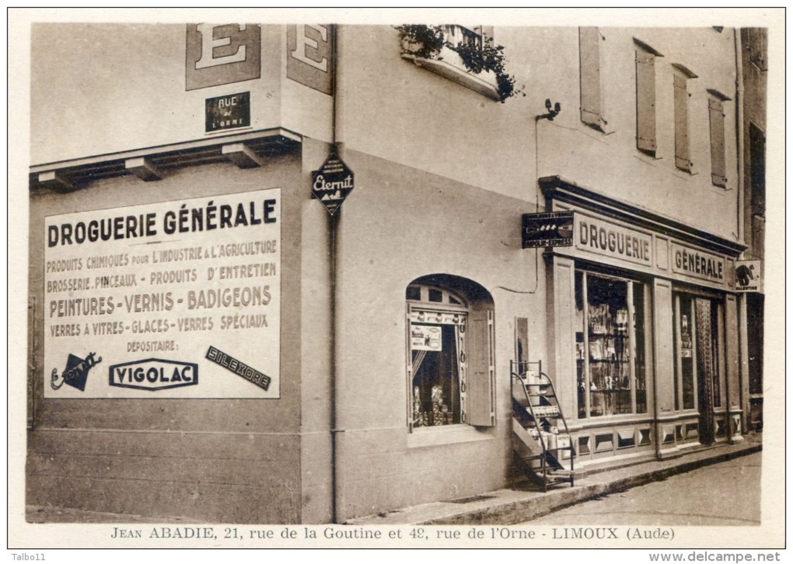 Limoux - Jean Abadie - Droguerie Générale - 21 Rue Goutine - 49 Rue De L'orme. - Limoux