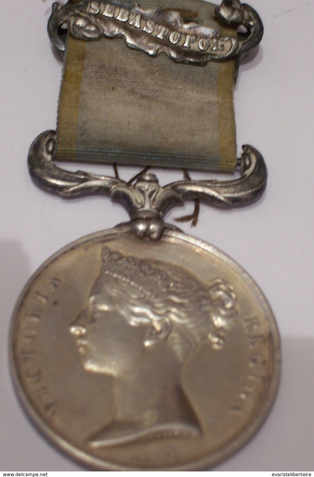 Médaille De SEBASTOPOL  En Argent 1854.Médaille De Crimée Par WYON. - Avant 1871