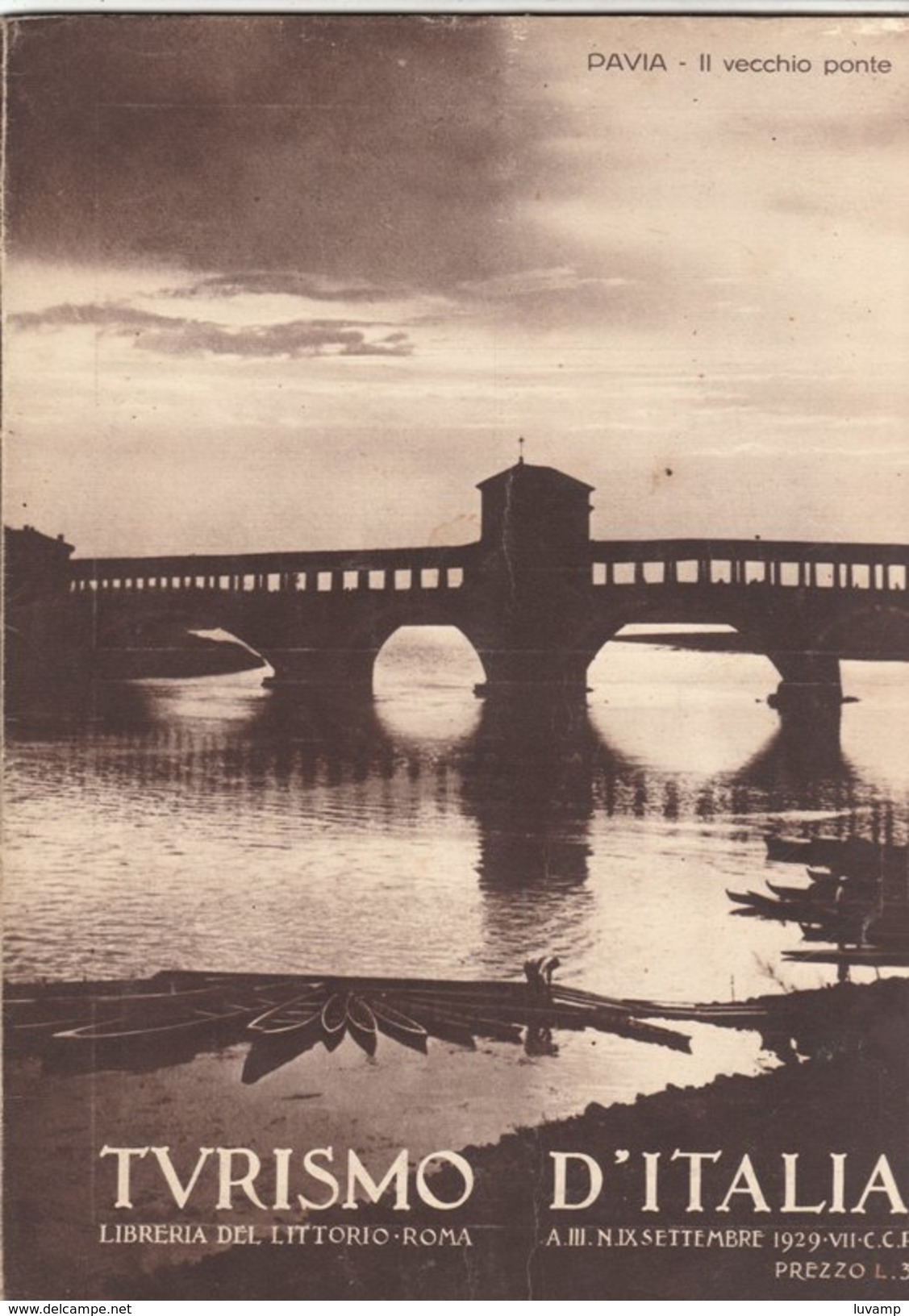 TURISMO D' ITALIA-Libreria Del Littorio-Roma - Settembre 1929 (30810) - Premières éditions