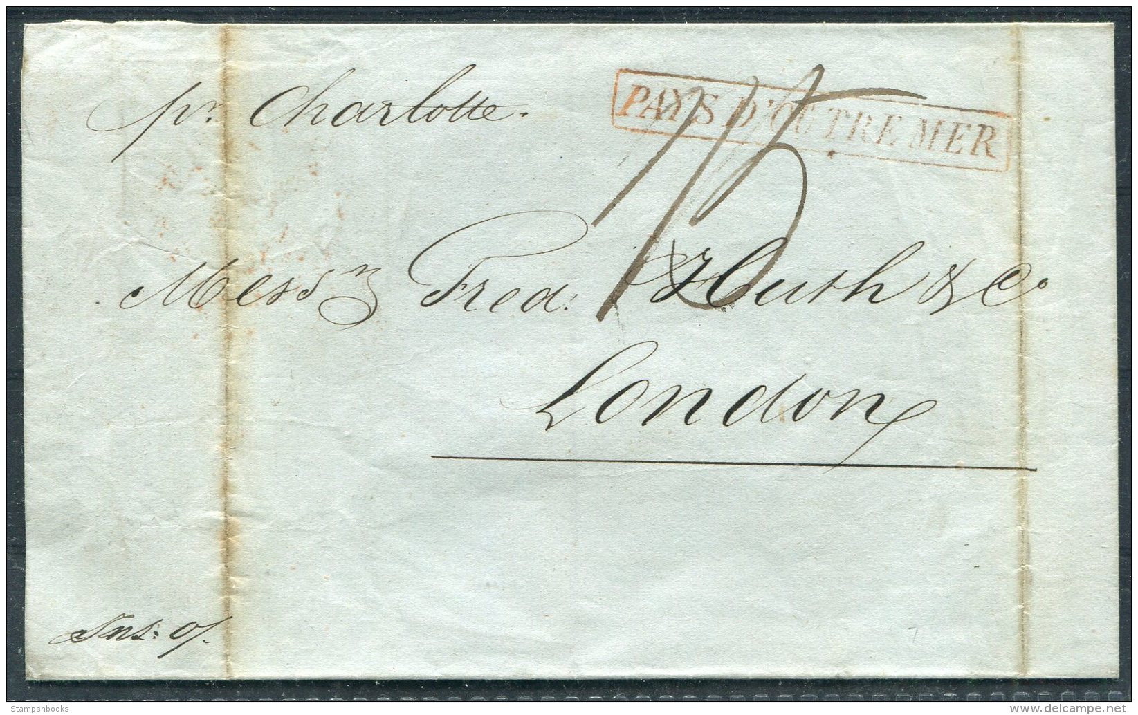 1847 Brasil Vorphila Schiffspost Brief Rio De Janeiro - London Via Antwerp - Vorphilatelie