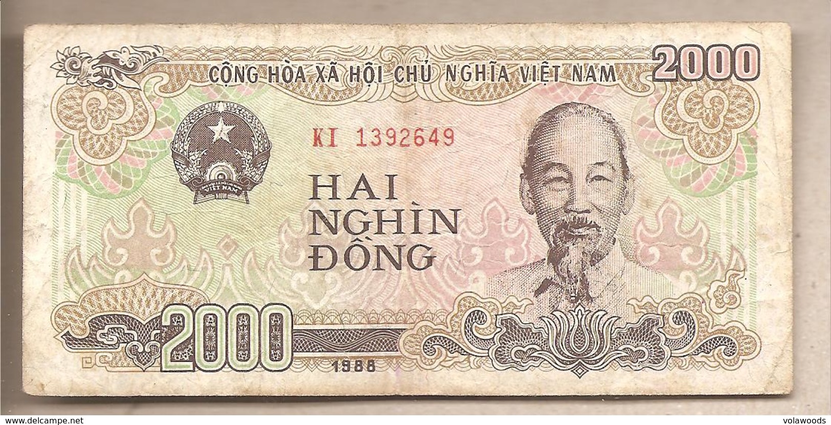 Vietnam - Banconota Circolata Da 2000 Dong P-107a.2 - 1988 #19 - Vietnam