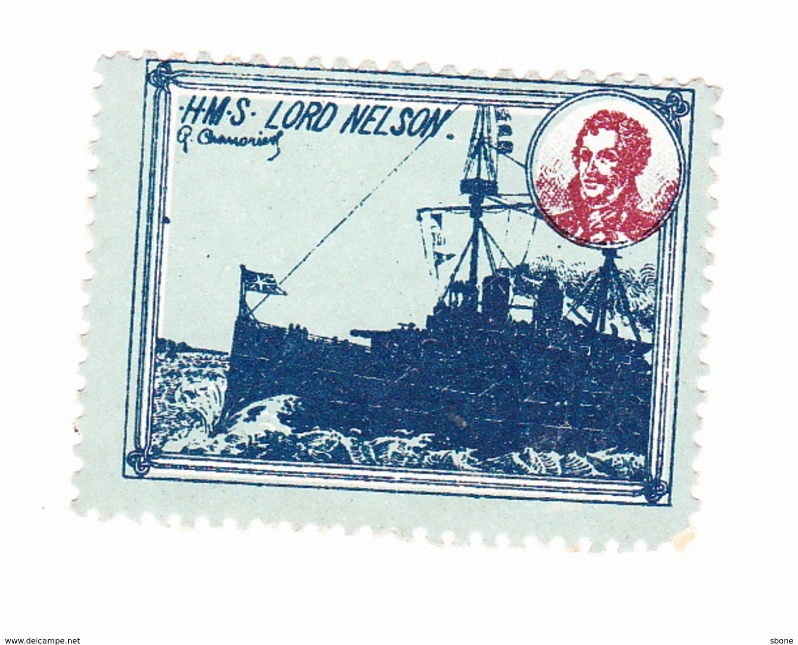 Vignette Militaire Delandre - Angleterre - H.M.S. Lord Nelson - Military Heritage