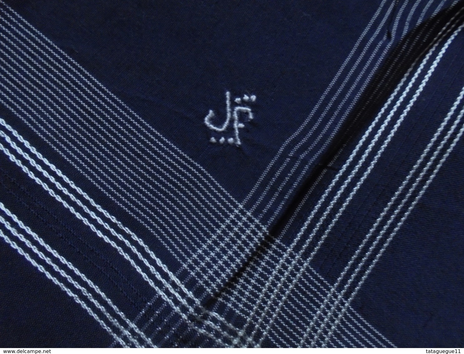 Ancien - Mouchoir/pochette Avec Initiales JF - Handkerchiefs