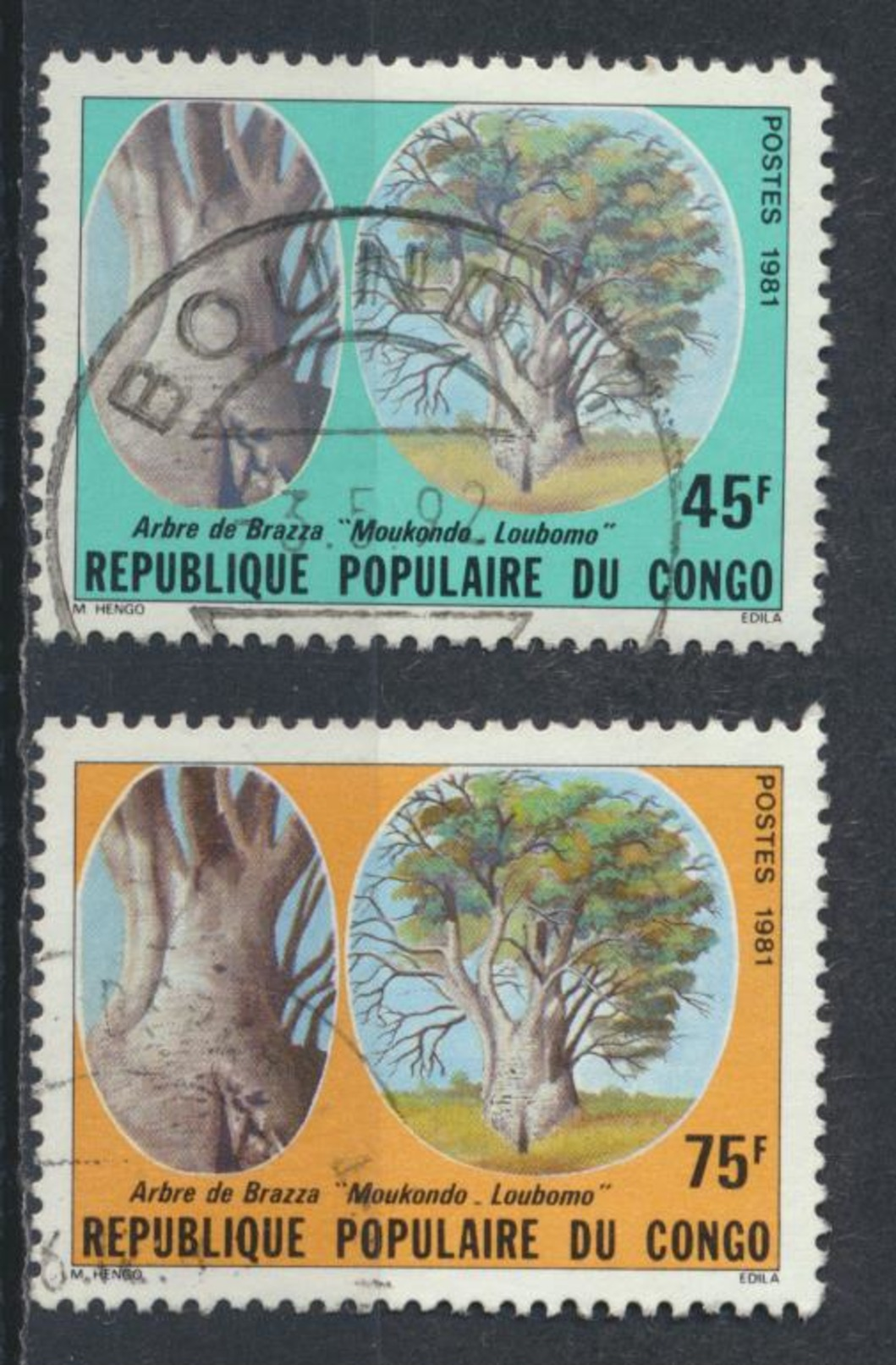 °°° REPUBBLICA DEL CONGO - Y&T N°647/48 - 1981 °°° - Used