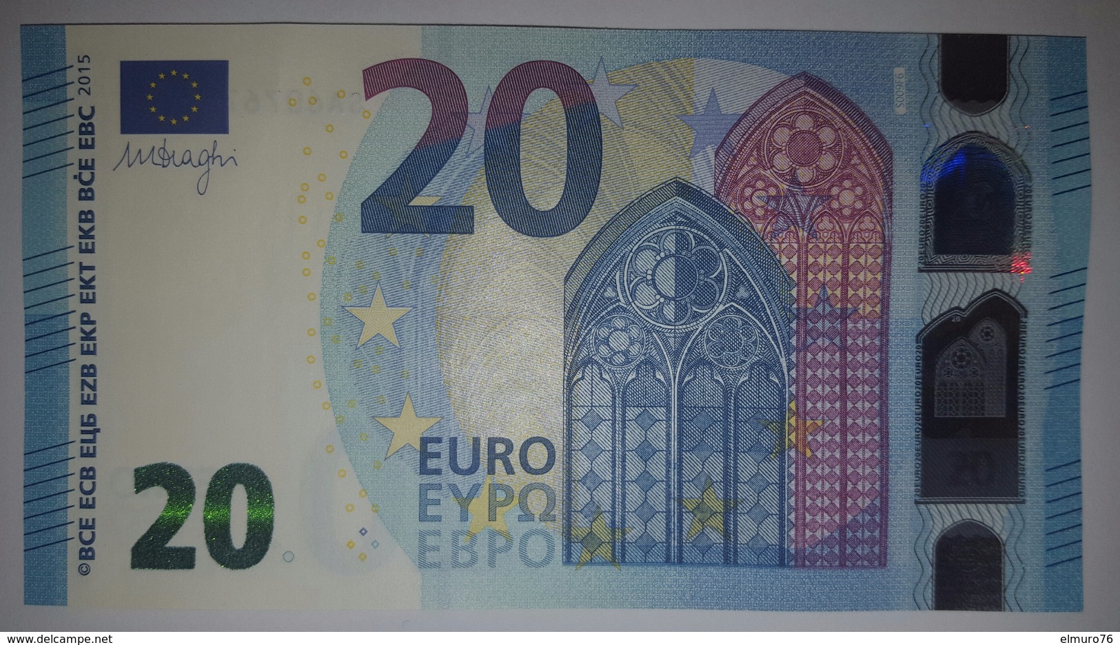 6x 20 EURO S009 SA+SB+SC+SD+SE+SF Draghi Italy Perfect UNC - 20 Euro