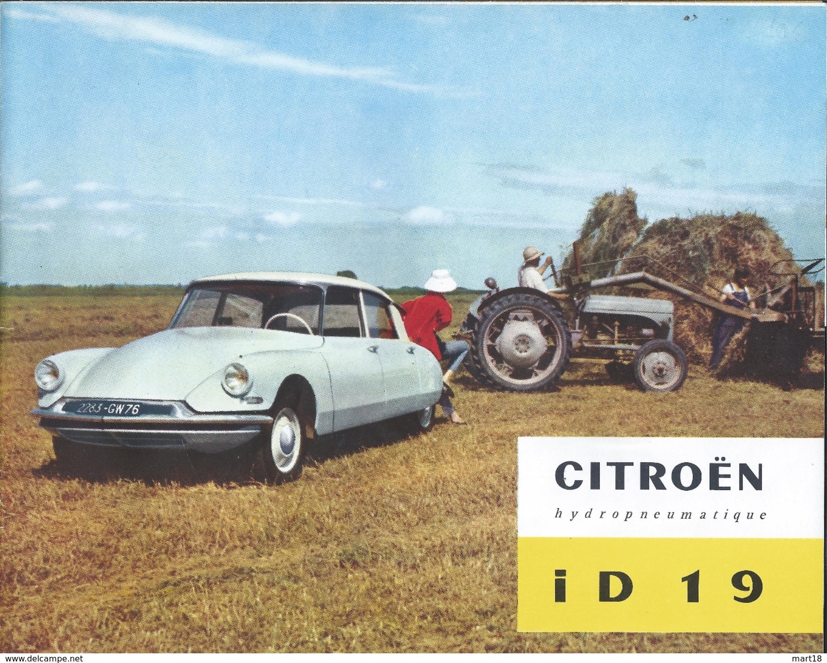 Automobile - Pub - CITROEN ID 19 - 1959 - - Voitures