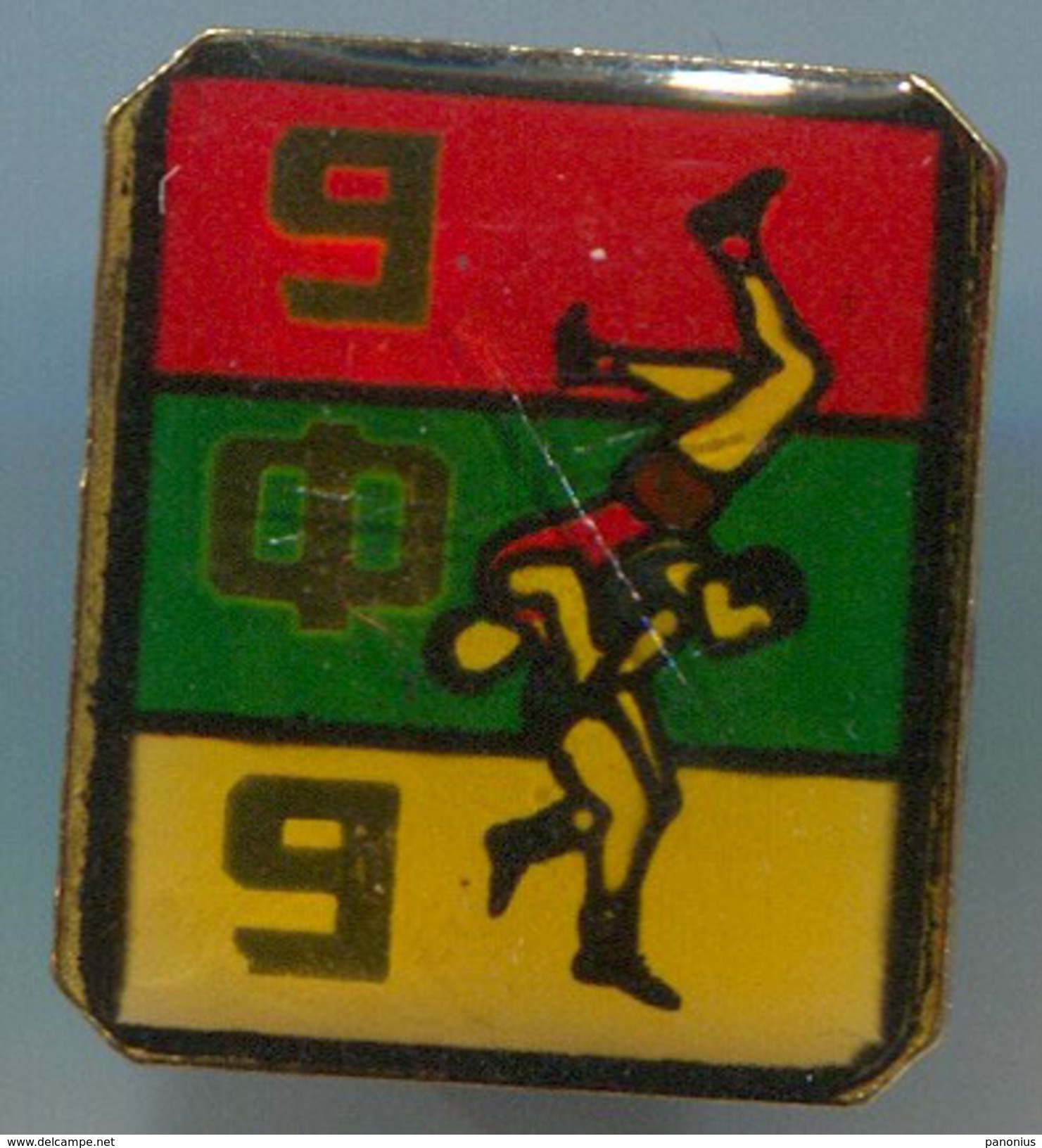 Wrestling, Ringen - BFB, BULGARIA Association, Pin Badge, Abzeichen - Wrestling