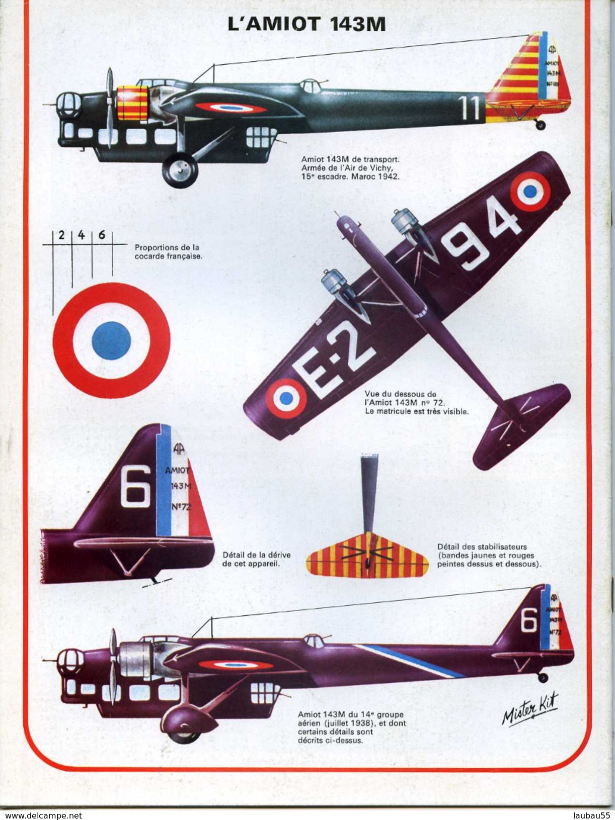 Modélisme AERONAUTIQUE MILITAIRE L AMIOT 143 M - Autres & Non Classés