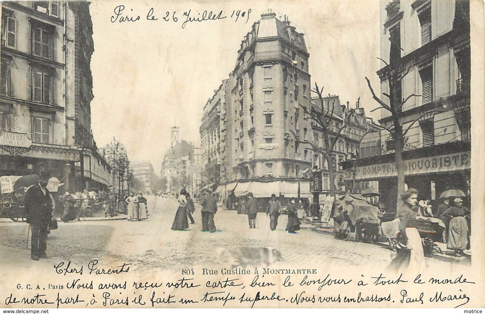 PARIS - Rue Custine à Montmartre. - Distretto: 18