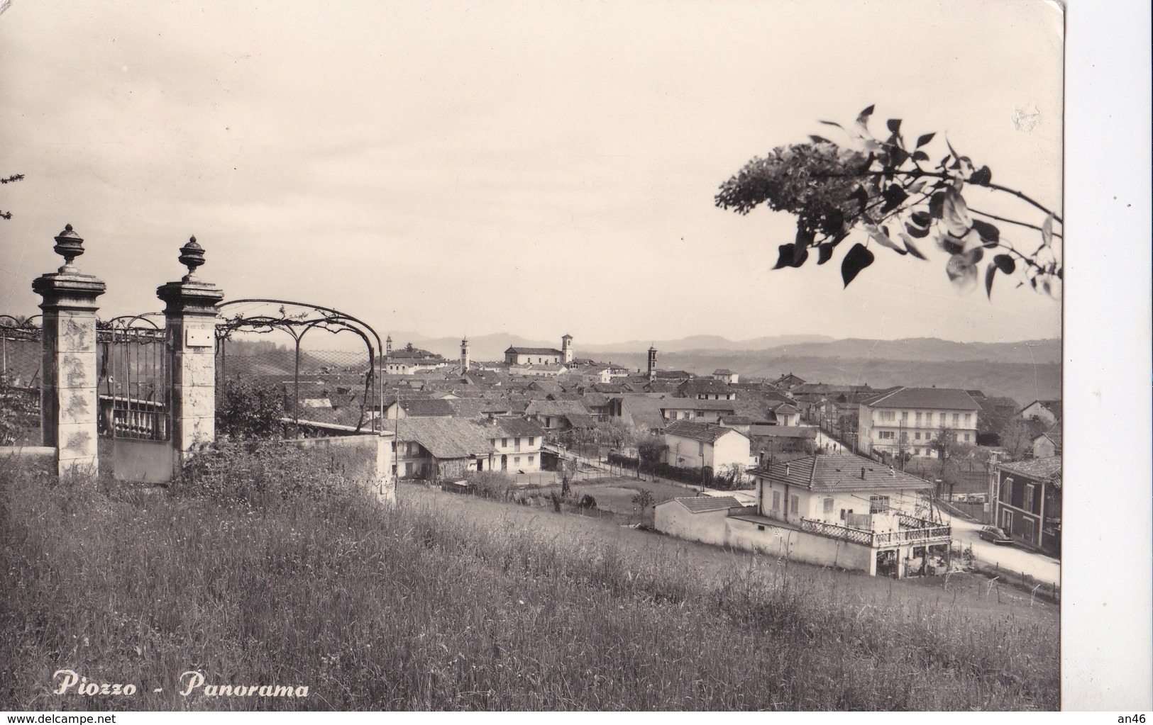 PIOZZO - PANORAMA  VG   AUTENTICA 100% - Cuneo