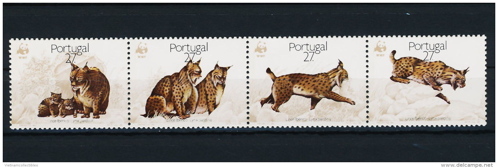 (WWF-060) W.W.F. Portugal Iberian Lynx MNH Stamps 1988 - Ongebruikt