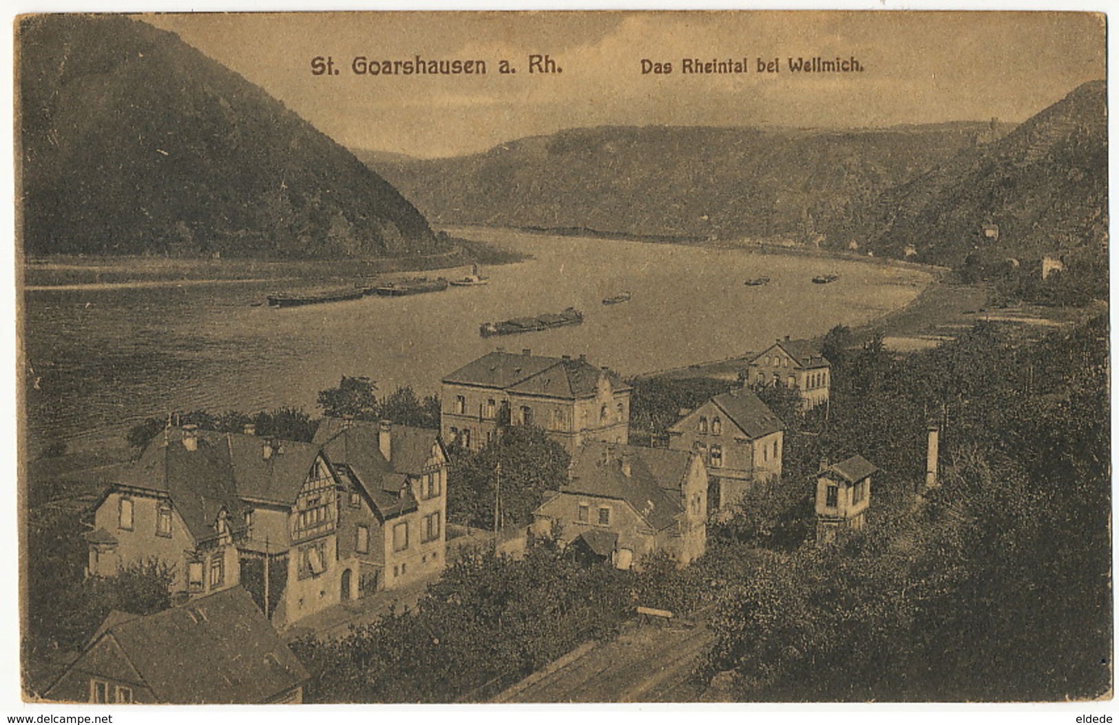 St Goarshausen Das Rheinthal Bei Wellmich Edit Gustav Usinger - St. Goar