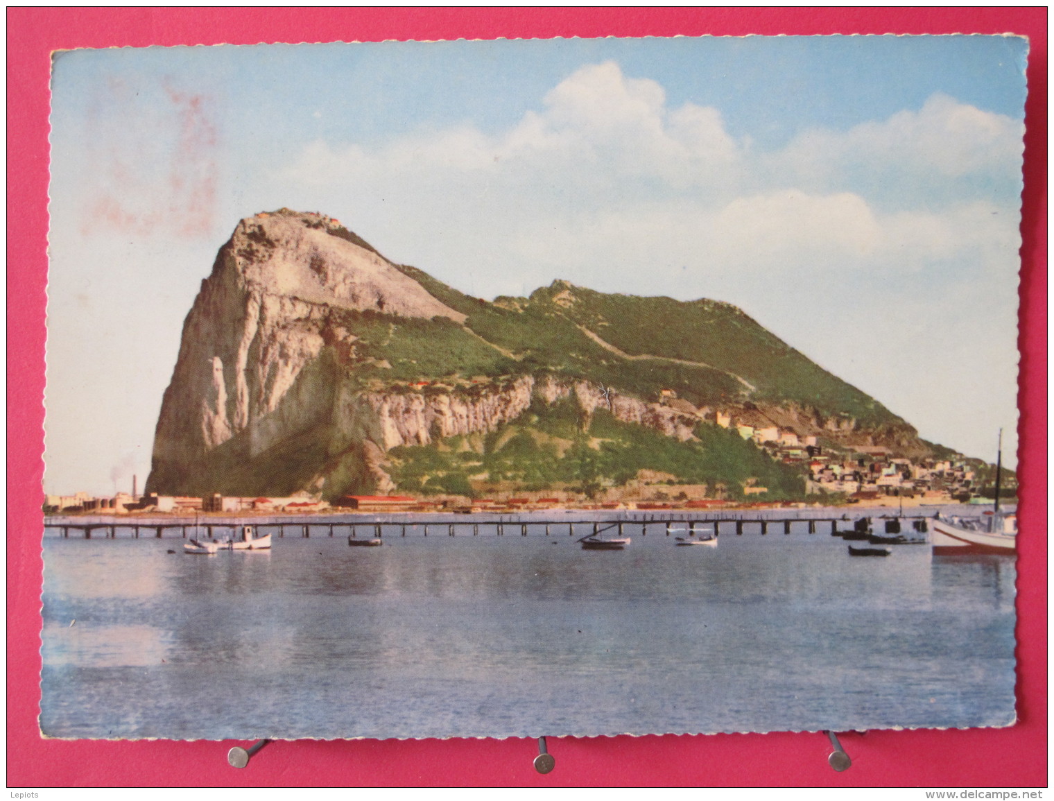 Gibraltar - Rock Of Gibraltar From The Bay - Scans Recto-verso - Gibraltar