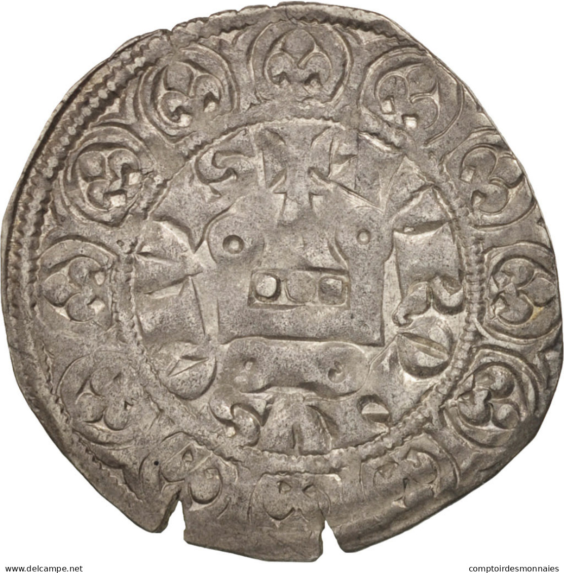Monnaie, France, Philippe IV, Maille Blanche, TTB, Argent, Duplessy:215 - 1285-1314 Philippe IV Le Bel