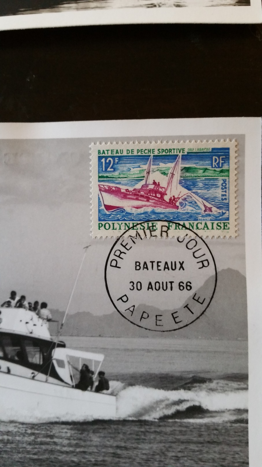 TAHITI 6 CARTES CARTE MAXIMUM CARD PREMIER JOUR PAPEETE 1966 SERIE COMPLETE BATEAUX TIRAGE LIMITE /FREE SHIPPING R