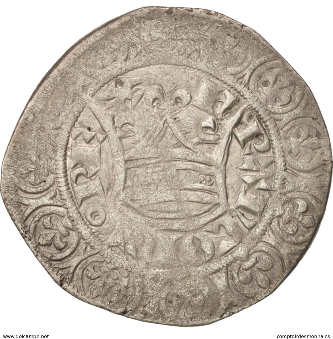 Monnaie, France, Jean II Le Bon, Gros Blanc, TB+, Billon, Duplessy:303 - 1350-1364 Jan II Van Frankrijk (De Goede)