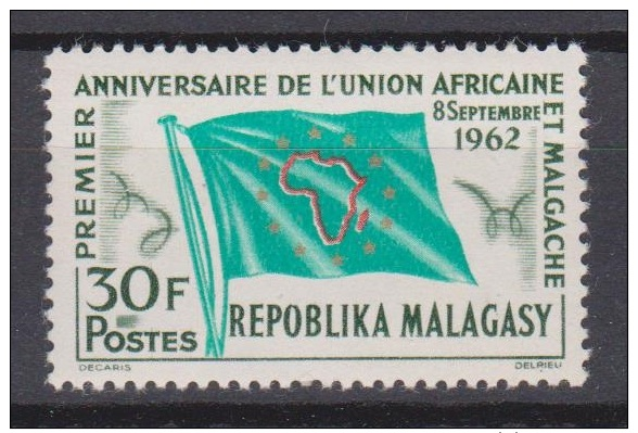 Madagascar, Malgache, Malagasy, 1962, UAM, Flag, MNH, *** - Postzegels