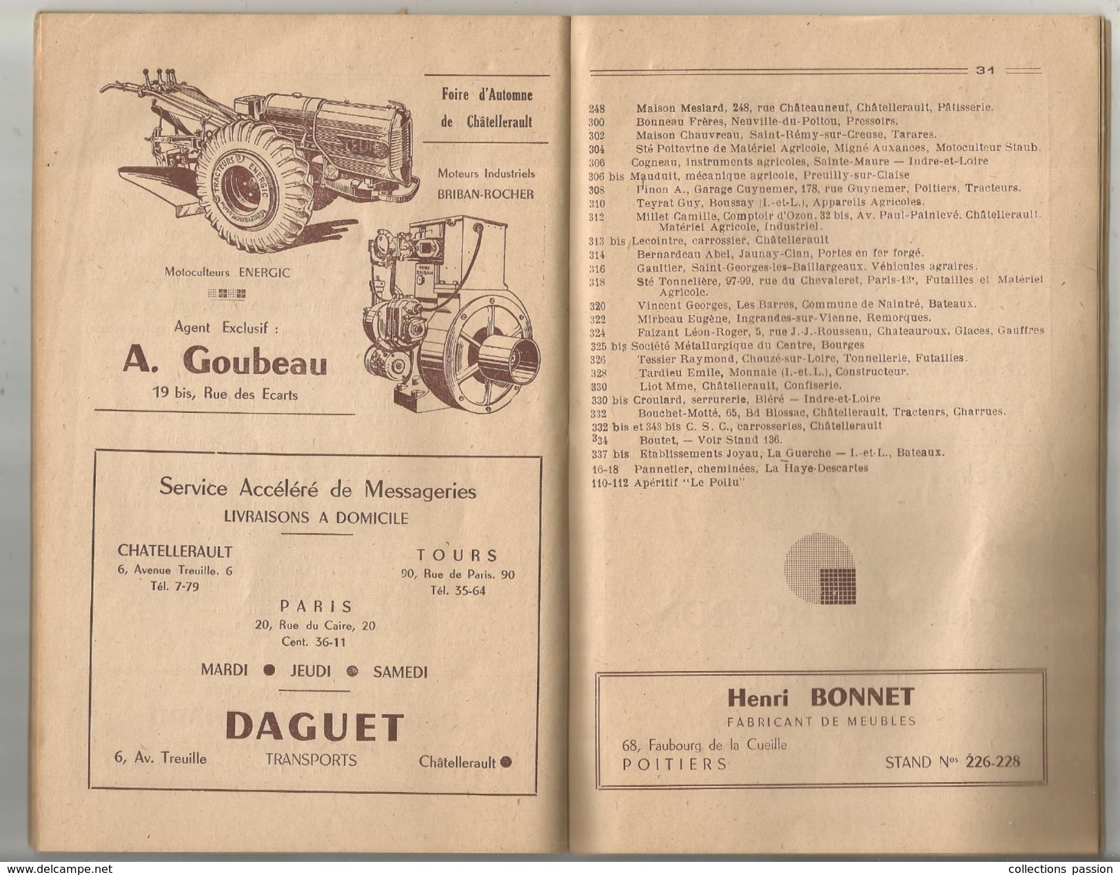 Programme ,LA GRANDE FOIRE D'AUTOMNE , 1948 , 48 Pages , Frais Fr : 2.70&euro; - Programmes