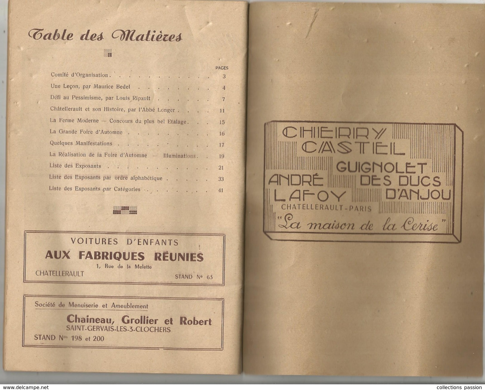 Programme ,LA GRANDE FOIRE D'AUTOMNE , 1948 , 48 Pages , Frais Fr : 2.70&euro; - Programmi