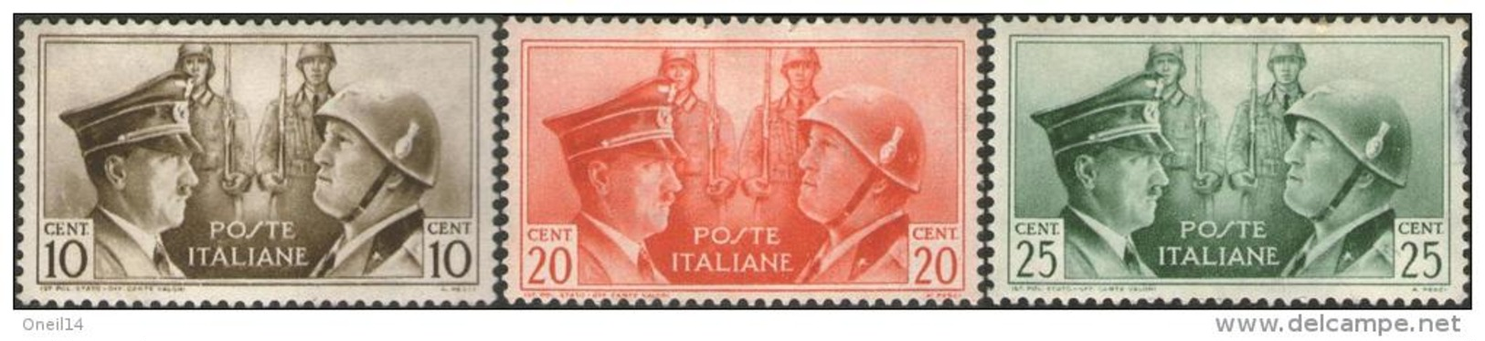 Italia Regno 1941 - Fratellanza D'Armi  CAT Unificato 457A/457C &euro; 120,00 - Nuovi