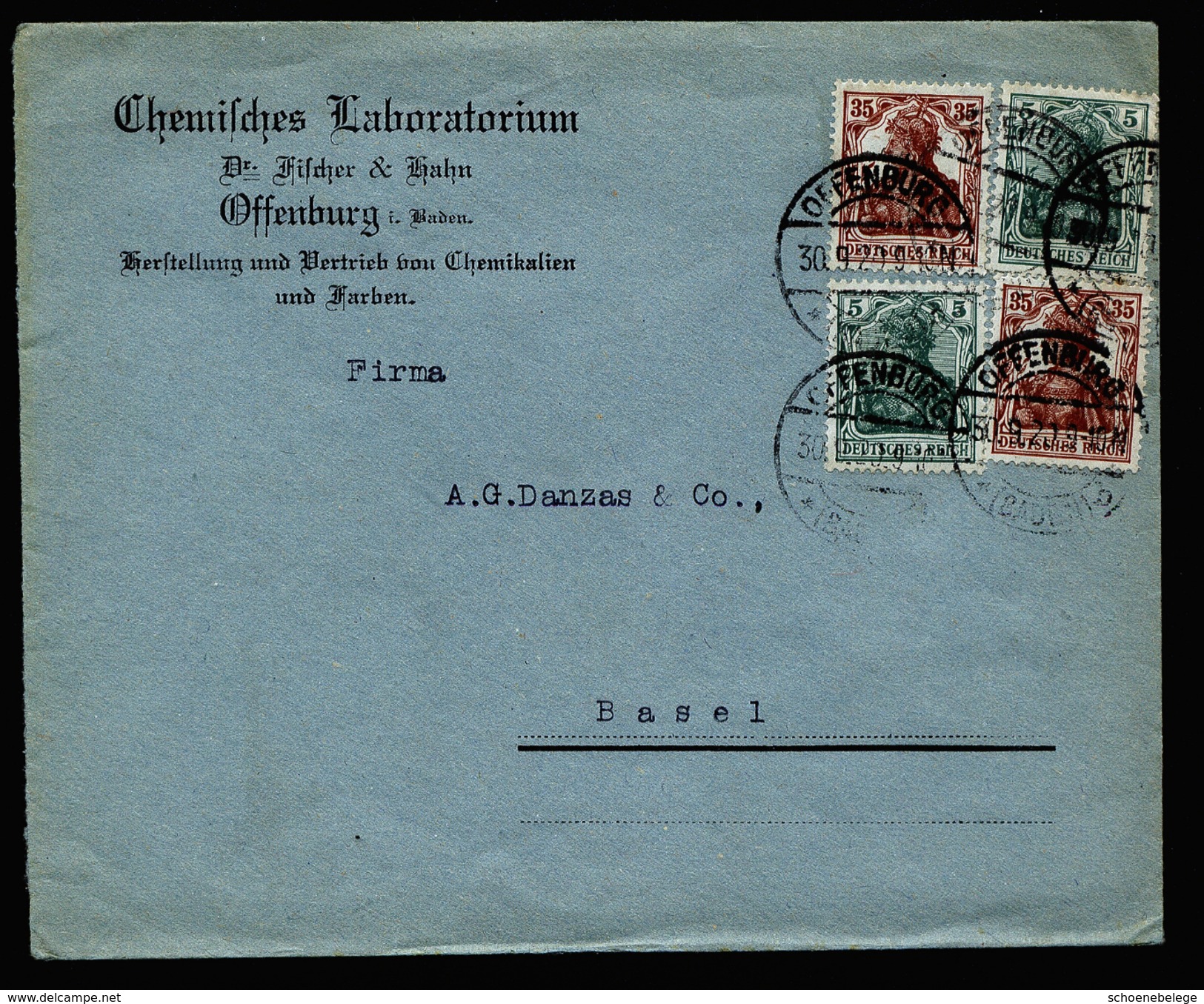 A4370) DR Infla Brief Von Offenburg 30.9.20 Mit Mi.103 (2) Ua. - Briefe U. Dokumente