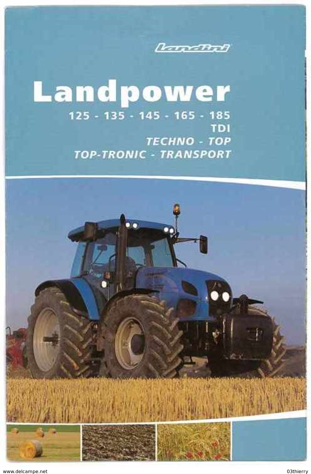 BROCHURE 4 VOLETS PUB TRACTEUR LANDPOWER LANDINI - Agriculture