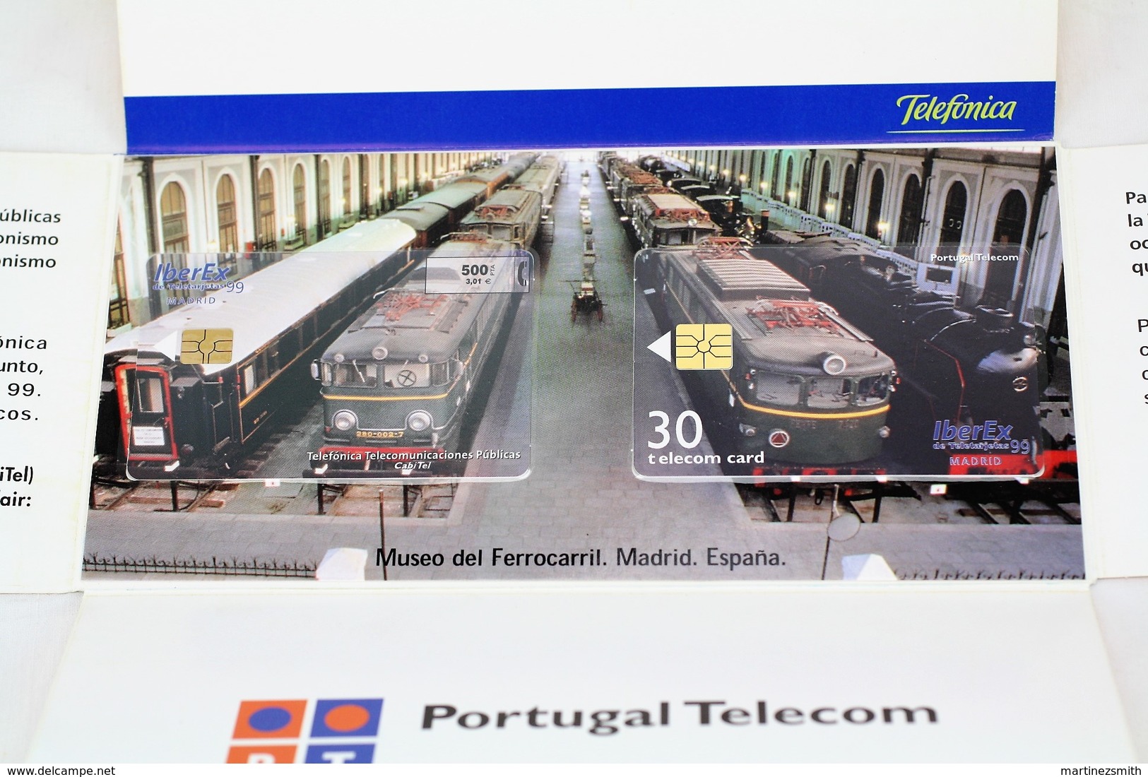 Phone Card Iberex Spain - Train/ Railway  Engine/ Locomotive - Madrid Railway Museum 1999 - Trenes