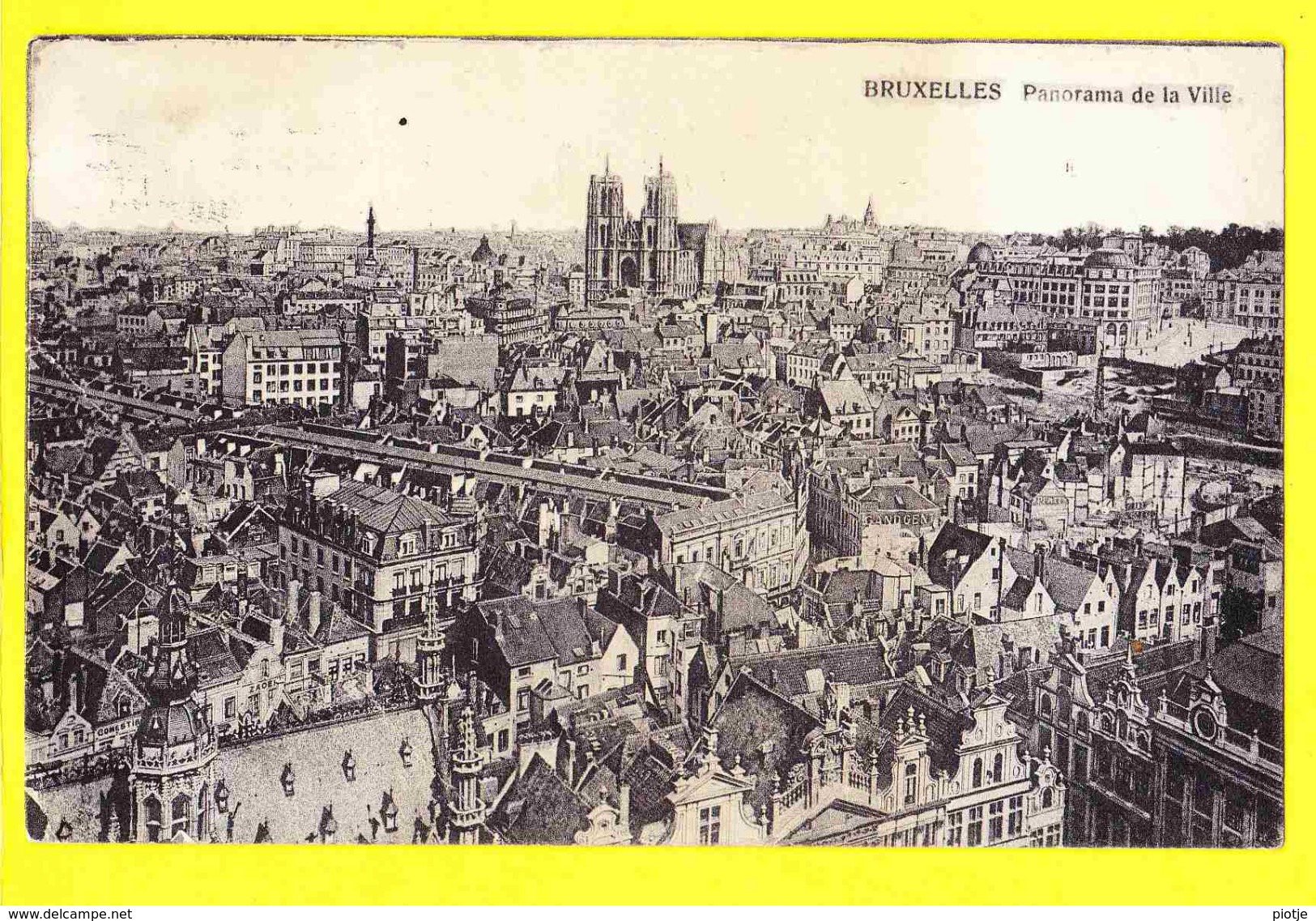 * Brussel - Bruxelles - Brussels * (Bibliothèques Des Gares S.A. - SAIA) Panorama De La Ville, Vue Générale, Old - Bruxelles-ville