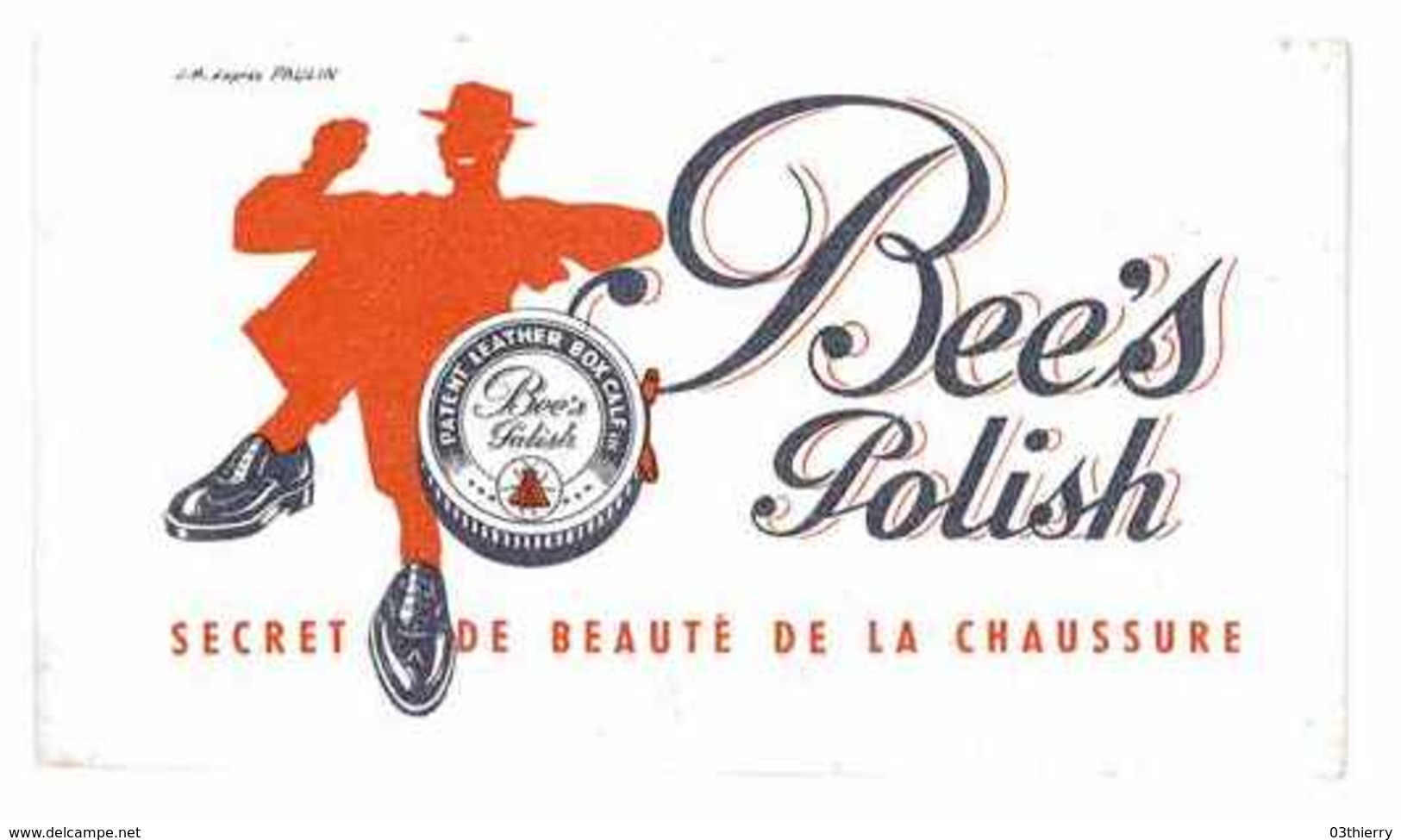 BUVARD PUB BEE'S POLISH SECRET DE BEAUTE DE LA CHAUSSURE CIRAGE - C