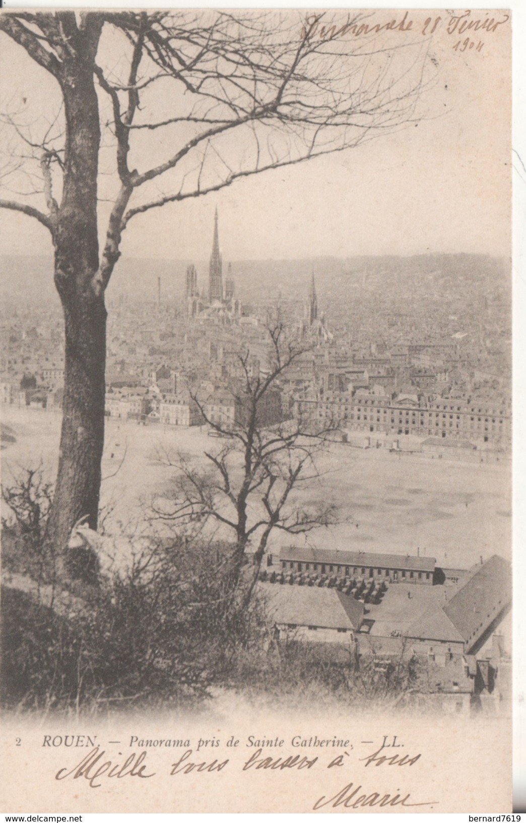 76 Rouen   Panorama Prise De  Sainte Catherine - Rouen