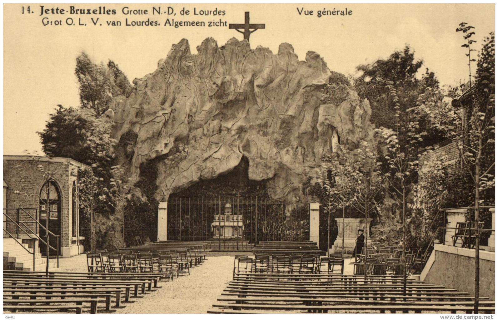 BELGIQUE -  BRUXELLES - JETTE - Grotte N.-D. De Lourdes Grot O.L, V. Van Lourdes. Algemeen Zicht - Vue Générale. (n°14). - Jette