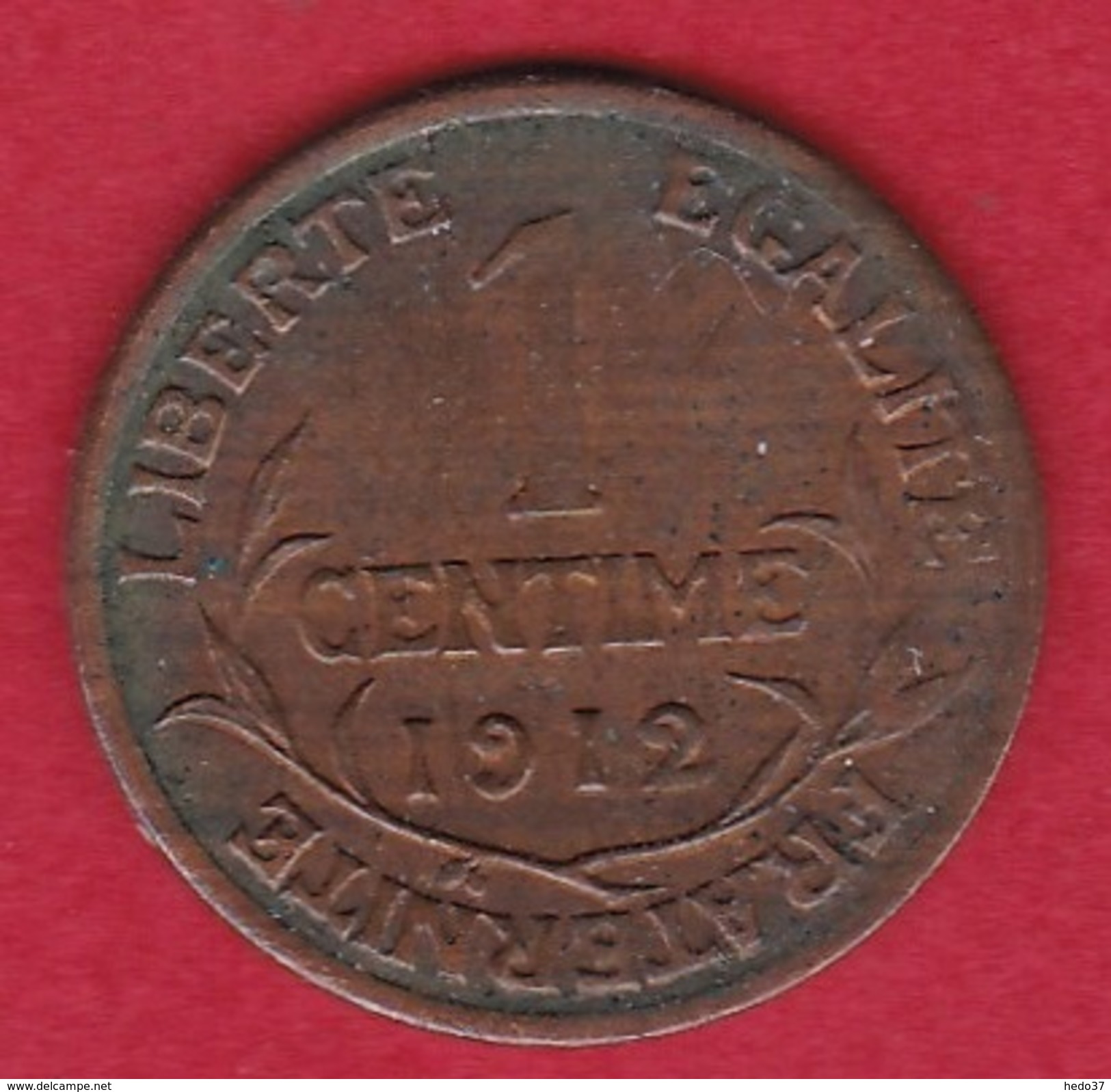 France 1 Centime 1912 - Type Dupuis - Autres & Non Classés