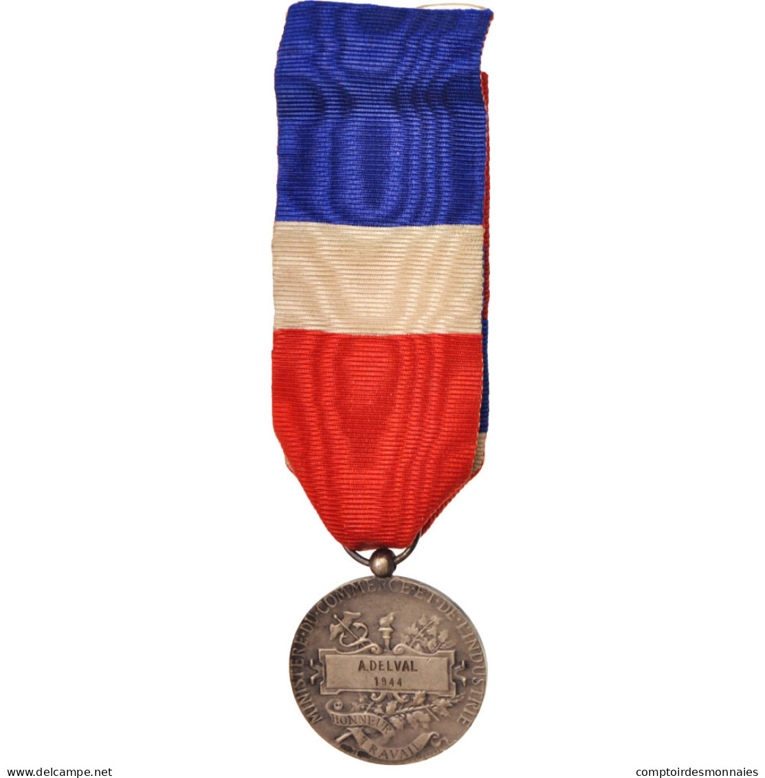 France, Ministère Du Commerce Et De L'Industrie, Medal, 1944, Excellent - Autres